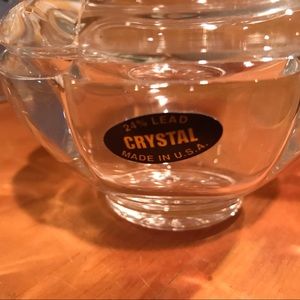 Crystal “I love you” dish
